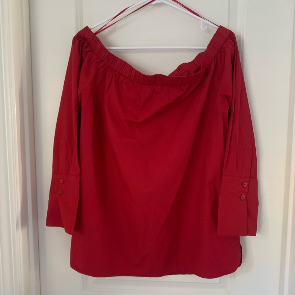 Motherhood Maternity Off the Shoulder Shirt